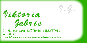 viktoria gabris business card